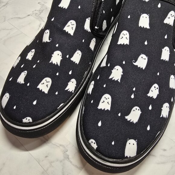 ROGUE + WOLF Ghost Party Slipons Size 10 M  11.5 W Vegan Canvas Shoes NEW Unisex - Picture 11 of 11